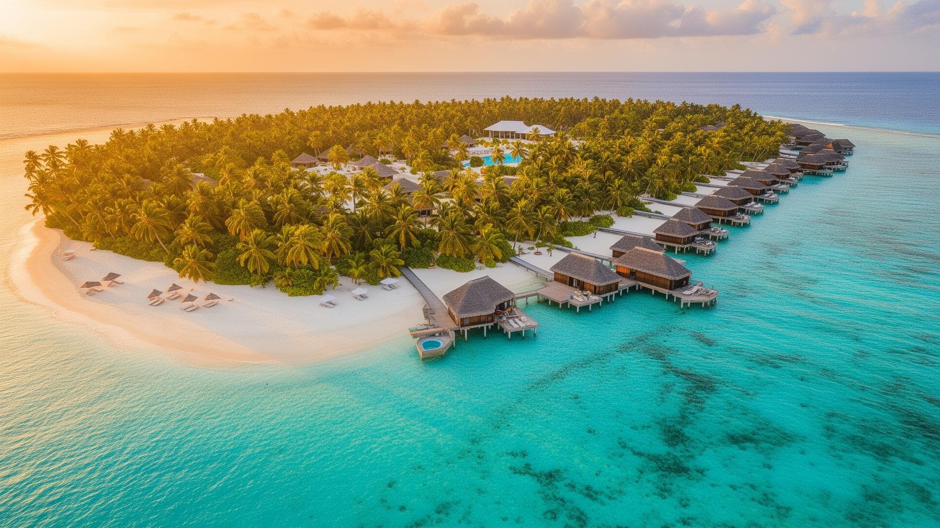 Tropical paradise beach resort